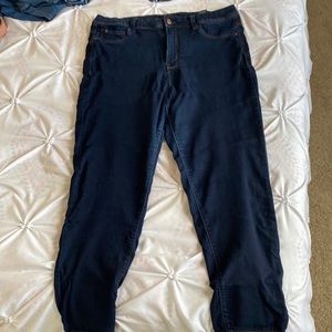 Curve appeal minimalist jeggings dark blue